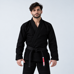 ชุดยิวยิตสูบราซิลสีดำคุณภาพสูงแบบกำหนดเอง ผู้ผลิตชุดยิวยิตสู BJJ ขายส่งชุดต่อสู้ศิลปะการต่อสู้ รับผลิตแบบ OEM ODM - Product Image 1