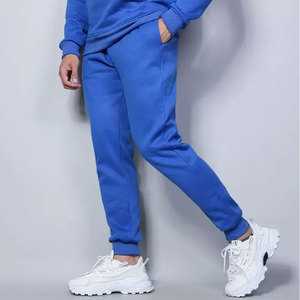 Conjunto Deportivo Econex para Hombre, Diseño 2 en 1 con Capucha Azul, Ligero, Manga Corta, Corte Regular, Color Sólido, Algodón - Product Image 4