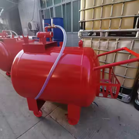 Chariot mobile semi-fixe pour équipement de lutte contre l'incendie à la mousse de 300 à 1000 L, réservoir de mousse pour la lutte contre l'incendie, dispositifs d'extinction d'incendie, doux