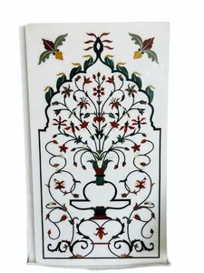 Azulejos Florales con Incrustaciones de Mármol Modernos Hechos a Mano, Impermeables, Resistentes al Fuego y al Moho, Personalizados para Interiores y Exteriores, Interiores de Lujo para el Hogar - Product Image 2