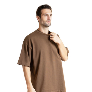 เสื้อยืดโอเวอร์ไซส์ผู้ชายราคาโรงงาน MOQ ต่ำ ขายส่งแบบใหม่ ปี 2025 ผ้าฝ้าย 100% รับผลิตตามแบบ - Product Image 5