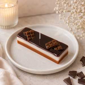 Bougie décorative rectangulaire brillante en cire de soja, inspirée des desserts superposés, parfumée aux fruits et aux fleurs, pour la maison, cadeau de mariage - Product Image 5