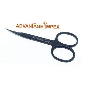 Tijeras de Uñas con Punta Curva y Recubrimiento de Plasma Negro, Hoja Superfina Curva, Herramientas de Belleza, Tijeras de Uñas de Acero Inoxidable - Product Image 4