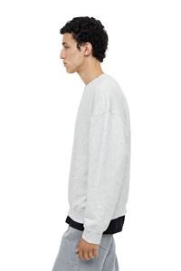 เสื้อสเวตเตอร์ลำลองสำหรับผู้ชายเปิดไหล่ตกไซส์ไซส์เสื้อสเวตเตอร์ผ้าฝ้ายสำหรับฤดูหนาวระบายอากาศได้ดี - Product Image 6