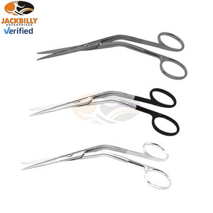 JACKBILLY Lot de 3 Ciseaux Nasaux ENT Heymann Manuels en Acier Inoxydable Instruments Chirurgicaux Certifiés CE MOL Durables Tranchants pour Hôpital - Product Image 4