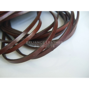 Durable Flat <b>Leather</b> Cord 5mm Dark Brown Handmade Cowhide <b>Leather</b> Strip for <b>Bracelet</b> DIY Reliance <b>Leather</b> Regular Flat <b>Leather</b> - Product Image 2
