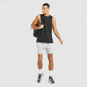 Débardeurs sans manches pour hommes 2026, coupe athlétique élégante à épaules tombantes, 100% coton, tricotés avec broderie, style débardeur musculaire - Product Image 6