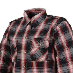 Chemise en flanelle pour homme, dernière collection, manches longues, à carreaux, boutonnée, coupe décontractée, respirante, en coton teint en fil, 380g, pour l'extérieur, printemps - Product Image 6