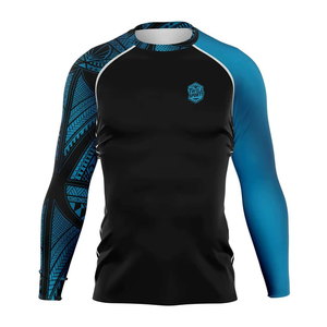 Nouvelle Arrivée : Rash Guard Personnalisé Respirant à Marque Privée en Matière de Qualité Supérieure, Séchage Rapide, Écologique, pour Hommes, Faible MOQ - Product Image 1
