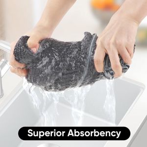 Set di 2 Asciugamani da Bagno in Microfibra Grigia Super Morbidi, Altamente Assorbenti e ad Asciugatura Rapida per Sport e Bagno - Product Image 3