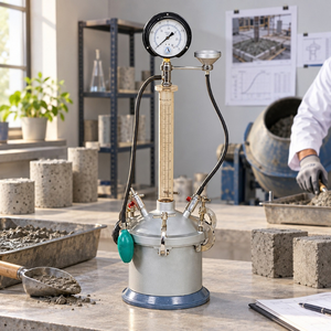 Medidor de Presión del Contenido de Aire en Hormigón para Pruebas de Laboratorio |   Aparato de Inserción de Aire en Concreto para Análisis de Control de Calidad - Product Image 2