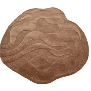 Round Handmade <b>Rug</b> Premium Hand-Tufted <b>Circular</b> Area Carpet with Modern Textured Design for Living Room Bedroom Carpet - Product Image 3