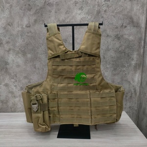 <span class=keywords><strong>Gilet</strong></span> tactique modulaire Kango, porte-plaques, en nylon durable, couleur sable, multifonctionnel, pour la protection en extérieur - Product Image 2