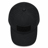 Topi Baseball Snapback 6 Panel Kanvas Hitam Katun Baru dengan Patch Velcro, Rivet, Solid, Unisex, Kasual, Ukuran Dapat Disesuaikan, Cocok untuk Golf