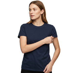 เสื้อยืดคอกลมแขนสั้นผู้ชาย สีพื้น ผ้าฝ้าย ทรงปกติ สไตล์ลำลอง ผ้าเจอร์ซีย์ถัก ดีไซน์เรียบ - Product Image 2
