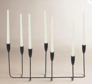 เชิงเทียนโลหะสีดำสวยหรู ขนาด 16 นิ้ว เป็นมิตรกับสิ่งแวดล้อม ทนความร้อน เหมาะสำหรับตกแต่งงานแต่งงาน ในราคาประหยัด - Product Image 1