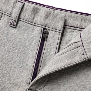 AMKOOR ENTERPRISES AE-CP-05 Pantalones Chinos de Algodón Gris para Hombre, Corte Recto, Peso Medio, Casuales, Transpirables, de Verano, con Bolsillos Laterales - Product Image 6