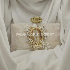 กระเป๋าคลัทช์หรูหราลายมุกสุดฮิต ดีไซน์โดดเด่นไม่ซ้ำใครสำหรับผู้หญิง กระเป๋าถือคลัทช์ทันสมัยจาก Falak World Export - Product Image 4