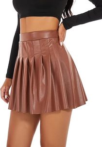 Minifalda de Cuero para Mujer, Falda Corta Ajustada de Cintura Alta, Logotipo Personalizado, Fabricante OEM, Proveedor Mayorista - Product Image 4