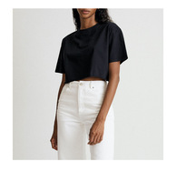 T-shirt unisexe en coton écologique à imprimé sur le thème des vols de Paris, coupe classique, avec logo tendance, pour femme