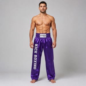 Kick Boxing <b>Trouser</b> Professional Athletic Bottoms Stretch Polyester/Nylon for Martial Arts <b>Training</b> Gym Workouts Sports - Product Image 1