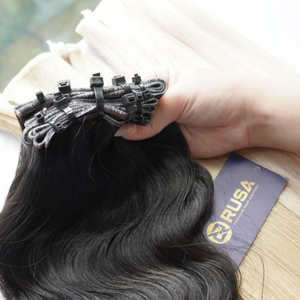 Extensiones de Cabello Premium Genius Weft, Cabello Humano Vietnamita Virgen Directo de Fábrica, Venta al Por Mayor Personalizada - Product Image 2