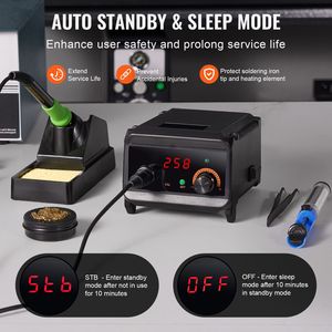 Stazione Saldante Digitale 75W con Display, Kit 122 932 F, Controllo Temperatura, Supporto Automatico Integrato per Applicazioni di Saldatura - Product Image 5