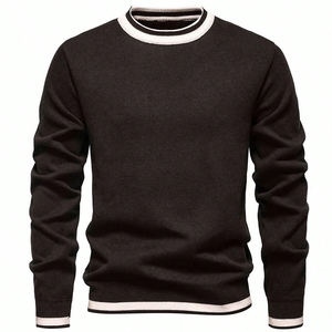 Camiseta de Punto Jacquard Casual para Hombre, Primavera-Verano 2026, Nueva Moda, Logotipo Personalizado, Combinable con Todo, Manga Corta - Product Image 3