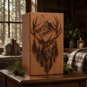 Urna Conmemorativa de Madera Personalizada, Caja de Recuerdo para Cremación Grabada, Ataúd Conmemorativo para Mascotas, Animales Silvestres o Humanos - Product Image 4