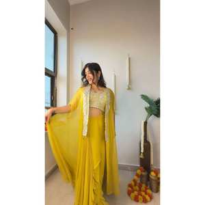 Ensembles de costumes trois pièces Indo-occidentaux pour femmes, pour les fêtes - Product Image 3