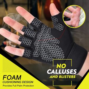 Gants de sport pour hommes et femmes, demi-doigts, antidérapants, pour la musculation, la remise en forme, la sécurité, la salle de sport - Product Image 4