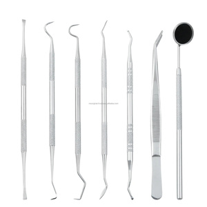 Kit de Nettoyage Dentaire Manuel en Acier Inoxydable – Détartreur et Éliminateur de Plaque – Soin Bucco-dentaire de Luxe avec Poignée Confortable – 5 Pièces - Product Image 1