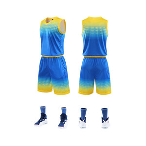 Conjunto de Uniforme de Baloncesto Personalizado en Color, 100% Poliéster, Nuevo Diseño, Ropa Deportiva Estampada, Uniforme de Baloncesto Unisex - Product Image 1