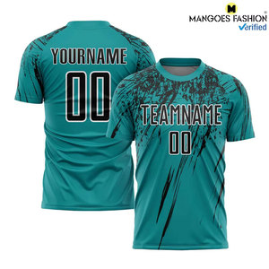 เสื้อฟุตบอลผู้ใหญ่แบบกำหนดเองได้ เสื้อฟุตบอลสั่งทำพิเศษ ชื่อ หมายเลข โลโก้ทีม คุณภาพสูง ระบายอากาศได้ดี แบบสั้น ปรับแต่งได้ - Product Image 2