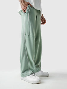 Pantalones Deportivos Holgados de Alta Calidad con Logotipo Personalizado, Pantalones Rectos con Cordón Ajustable, Bolsillos Laterales - Product Image 3