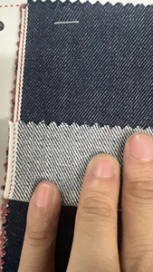 กางเกงยีนส์ผู้ชายสีน้ำเงินครามทรงหลวม สั่งทำโลโก้ได้ ผ้าเดนิมหนาคุณภาพสูง ขากว้าง ไซส์ใหญ่ ผ้าเดนิมขอบดิบ - Product Image 4
