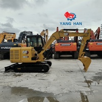 Mini-excavatrice CAT 306E2 d'occasion en bon état, excavatrice hydraulique sur chenilles Caterpillar de 6 tonnes