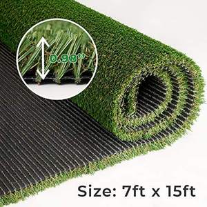 Drainage holes Court yard FresGard 40mm 3.3ft X 20ft Garden Outdoor Rug 1.65" Artificial Turf Grass for Indoor and Outdoor Decor - Product Image 2