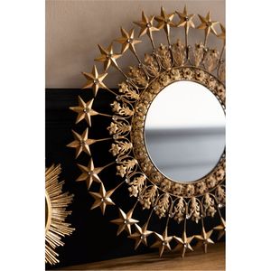 Compra al por mayor: Escultura decorativa de pared de latón hecha a mano con acabado Ex Voto, Sagrado Corazón flameante, arte religioso para el interior del hogar. - Product Image 2