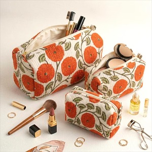 Manufacturer and Wholesaler Make up <b>Bag</b> and Wash <b>Large</b> Cotton Quilted Cosmetic <b>Bag</b> Pouch <b>Bag</b> - Product Image 1