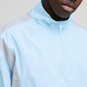 Ensemble court coupe-vent personnalisé en polyester et nylon, respirant, imprimé, veste et short, survêtement d'hiver zippé 2 pièces - Product Image 2