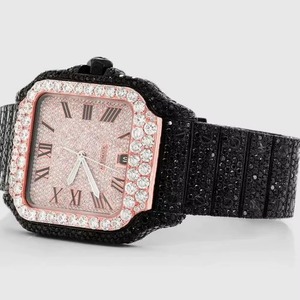 Montres Couronne Modernes de Luxe en Moissanite – Élégantes, Haute Qualité, Meilleures Ventes, Cadeau de Mariage, Fournisseur Indien - Product Image 5