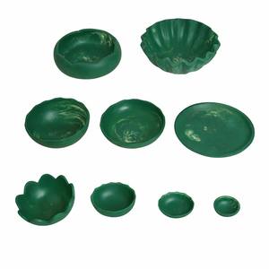 Bol sculpté en résine Belladec Organic Shape, écologique, ornement de table esthétique, diamètre 7 pouces, art moderne antique pour fleurs séchées - Product Image 3