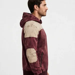 Sudadera con Capucha Tie Dye Personalizada para Hombre, con Bloques de Color, Corte Regular, Felpa Francesa, Estilo Casual para Otoño - Product Image 4