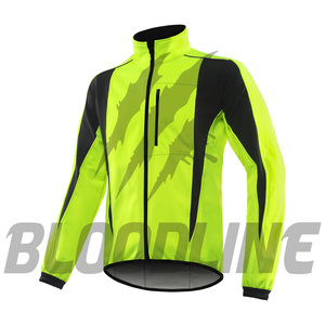 Bloodline Men's Full Sleeve Windproof Motorcycle <b>Jacket</b> Fluorescent Green Black Sublimation Print All Seasons Racing Wear - Product Image 2