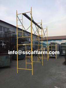 Modern Style Chile Construction <strong>Galvanized</strong> Steel Ladder <strong>Frames</strong> and <strong>Scaffolding</strong> 2-Layer <strong>Frame</strong> for Sale - Product Image 4