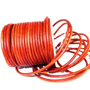 Customizable Vintage Round <b>Leather</b> <b>Cords</b> for Jewelry Making Unique Accessories in 3mm 4mm 5mm 6mm 8mm 10mm 12mm Sizes" - Product Image 1