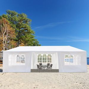 Tenda per Matrimoni e Feste a 7 Lati in Ferro e Tessuto PE, Pergola 3x9m - Product Image 3