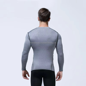 T-shirt personnalisé pour hommes Chemise de compression pour hommes Gym Wear Running Spandex Fitness Wear Tops Club Jersey Slimming Fit Rash Guard - Product Image 3