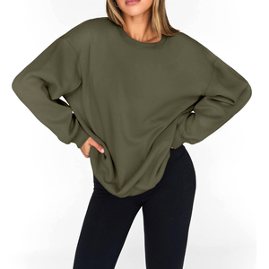 Sweat-shirts et pulls décontractés pour femmes, 100% coton doux et respirant, avec logo personnalisé, anti-boulochage, pour un usage quotidien - Product Image 4